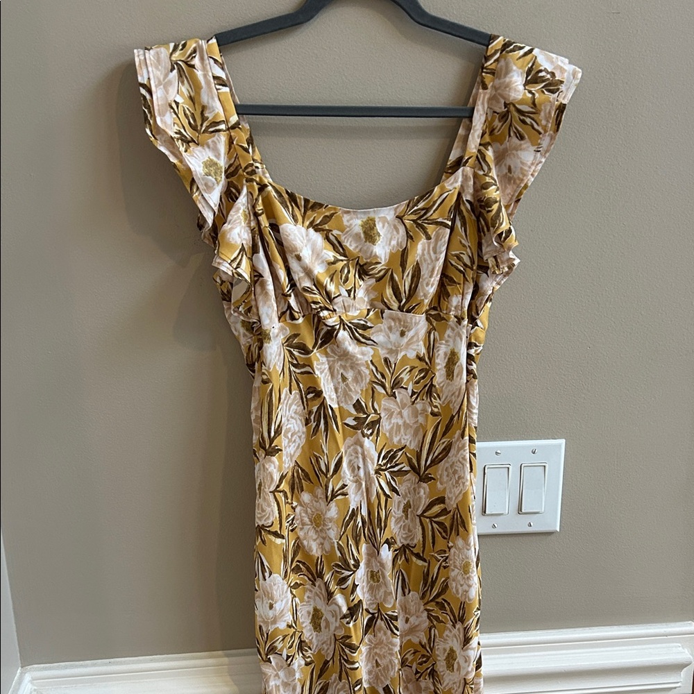 Madewell Angelina Floral Slip Dress in Chamomile Tea Print NWT Size 4